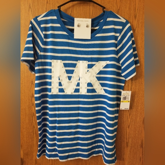 Michael Kors shirt and Earrings BUNDLE - Picture 2 of 6